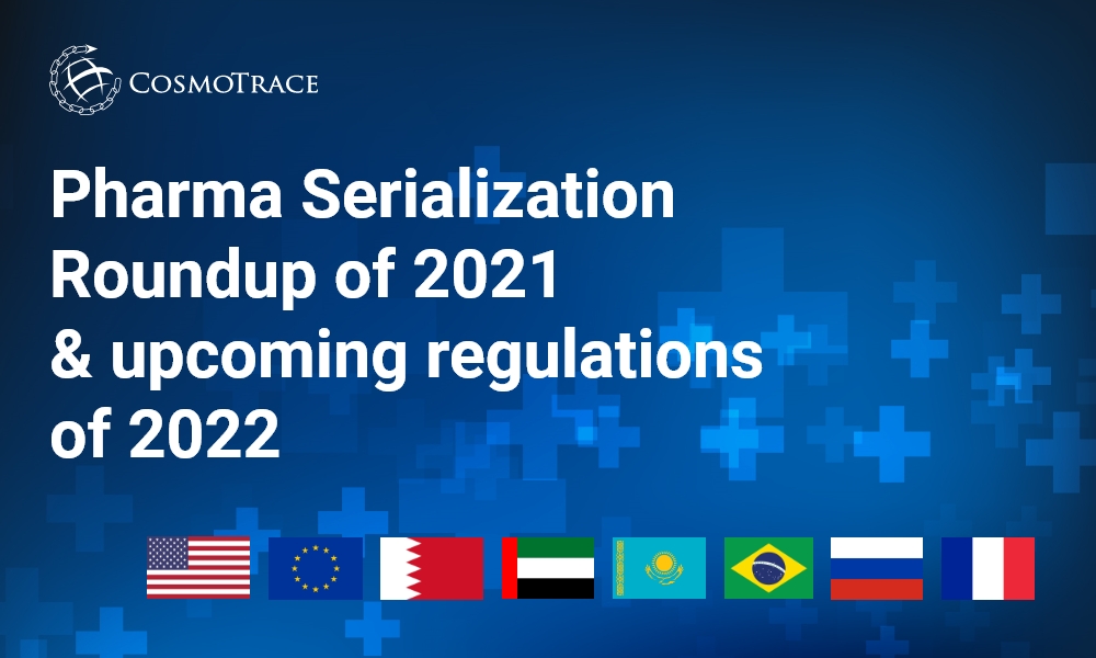 Pharma Serialization - Roundup of 2021 & upcoming regulations of 2022!